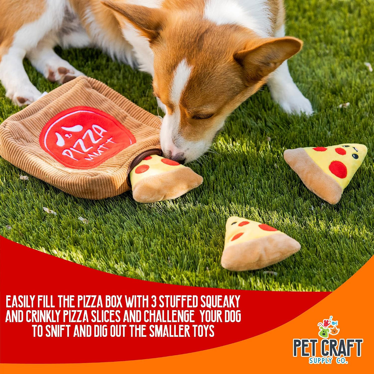 Pet Craft Supply Hide and Seek Dog Toy Bundle, for Small to Medium Dogs