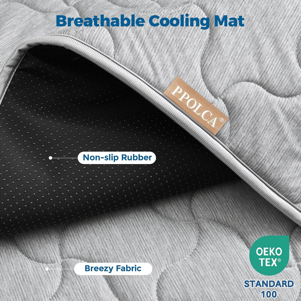 PPOLCA Waterproof Cooling Mat for XL Dogs 30x48, Grey