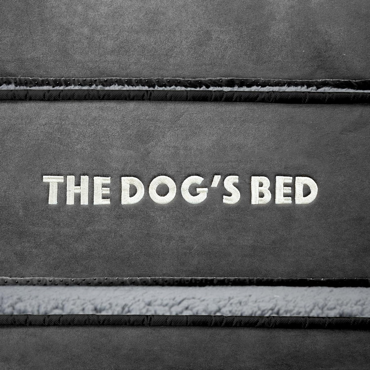 The Dog’s Bed Replacement Outer Cover, Plush Fabric, Grey Plush, XL