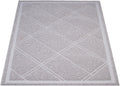 Amazon Basics Less-Mess Litter Trapping Cat Litter Box Mat, Soft on Kitty Paws, Waterproof, Scatter Control, 24" x 35", Grey 1 Count (Pack of 10)