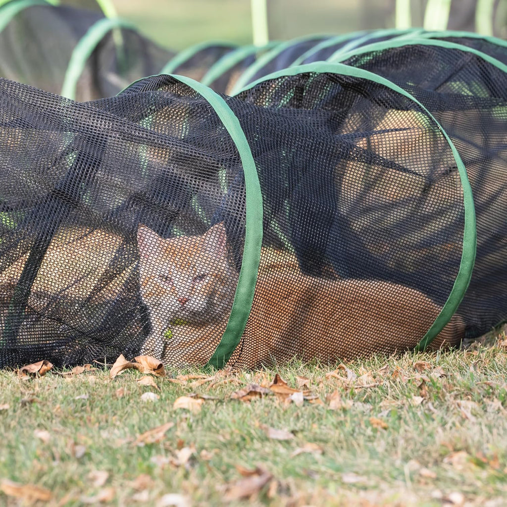 Kitty City Outdoor Catio Furniture and Play Kits for Cats, 10' Tunnel/Large