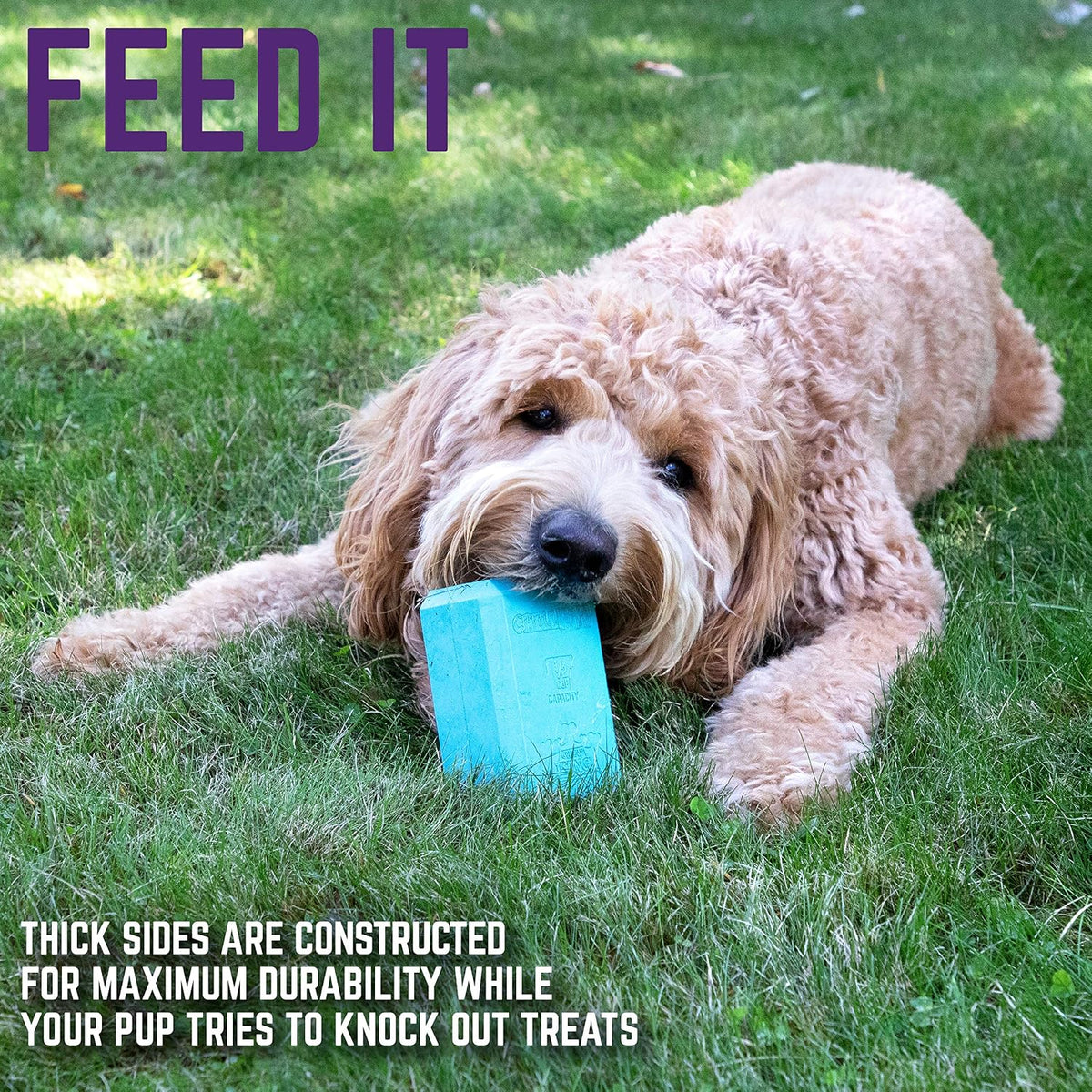 Chew King Premium Treat Dog Toy, Large, Extremely Durable Natural Rubber Fillable Toy Collection, Frozen Feeding