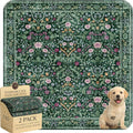 Washable Pee Pads for Dogs,Great Urine Absorbent Reusable Puppy Training Pads,Waterproof,Leak-Proof & Non-Slip Potty Pads for Whelping,Crate,Playpen,Bed.(Midnight Garden Floral,36"x36")