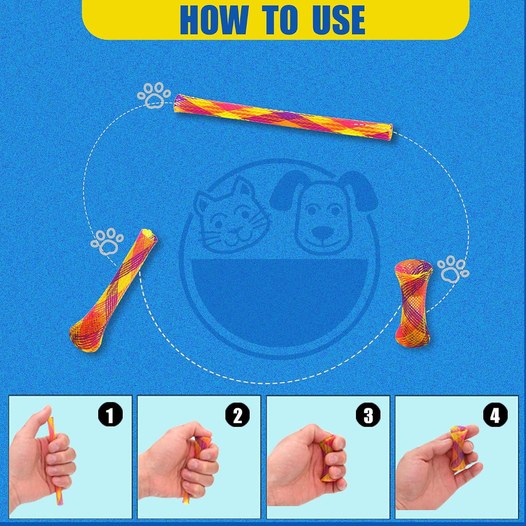 Leoezx™ Cat Spring Toy (44PCS) Indoor cat Interactive Plastic Coil Spring Multi-Color cat Interactive Game Training to Catch, bite and Hunt