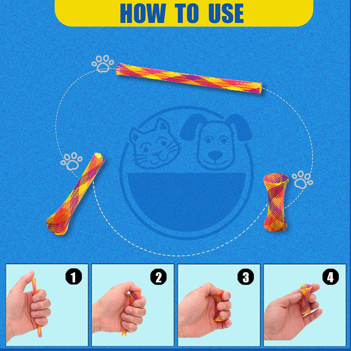 Leoezx™ Cat Spring Toy (44PCS) Indoor cat Interactive Plastic Coil Spring Multi-Color cat Interactive Game Training to Catch, bite and Hunt